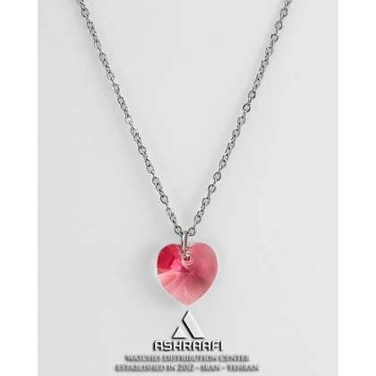 گردنبند قلب زنانه Pink Heart Necklace