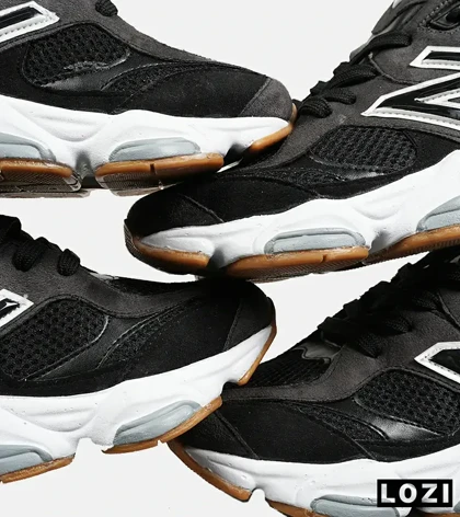 کفش کتانی مردانه و زنانه مشکی خاکستری NEW BALANCE 9060