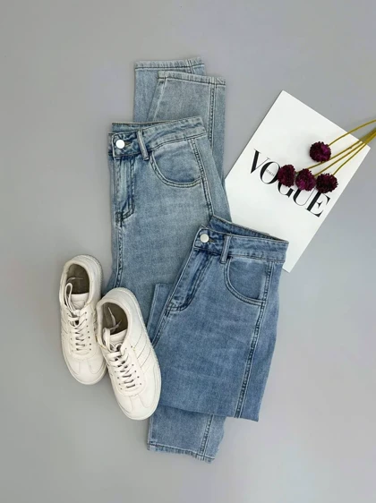 شلوار مام فیت جین کد 2805