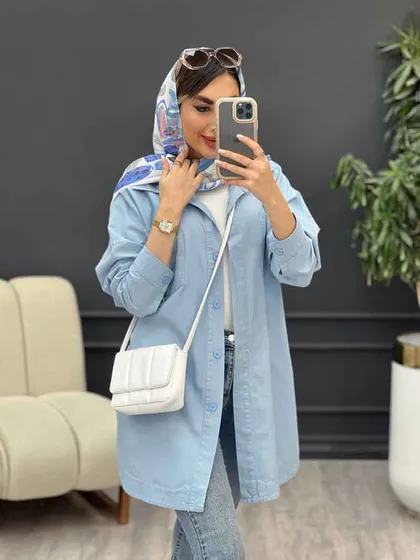 مانتو دو جیب شکیبا