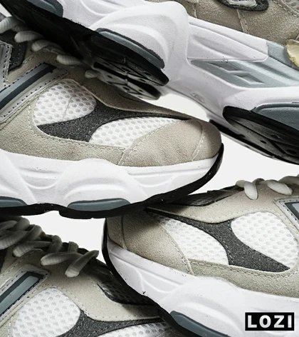 کفش کتانی مردانه و زنانه سفید طوسی NEW BALANCE 9060