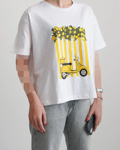تیشرت باکسی lemon | هیبا
