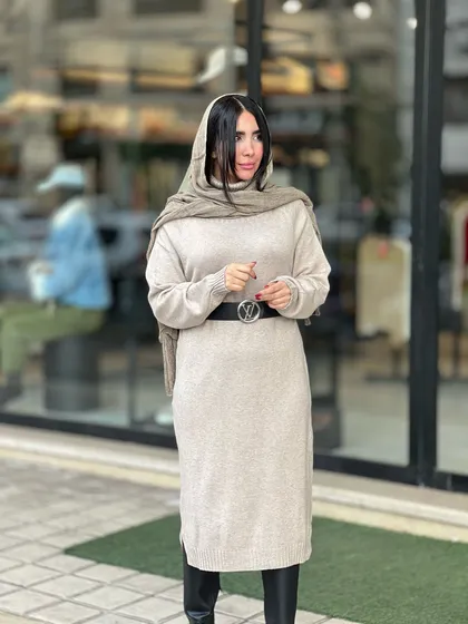 بافت بلند وارداتی یقه اسکی کد 688