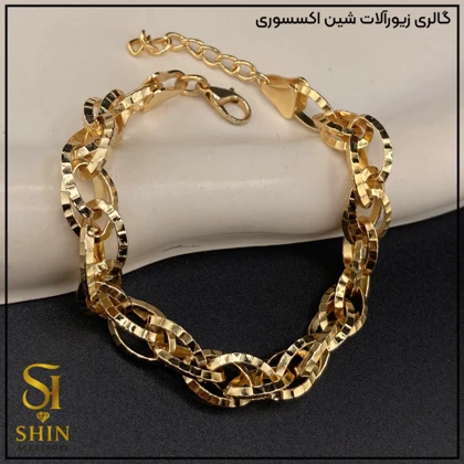 دستبند زنانه استیل دوپیو کد dzd17