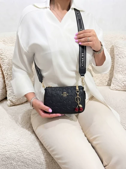 کیف دوشی GUCCI پاسپورتی مشکی گوچی ترند مد