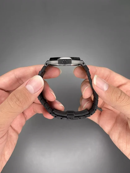 ساعت مچی اودمار پیگه بند مشکی صفحه سرمه ای Audemars Piguet