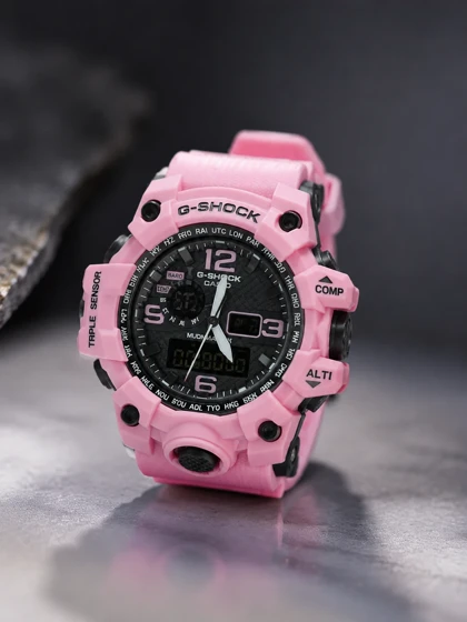 ساعت مچی کاسیو جیشاک GA-B001 صورتی پاستیلی Casio-5962-G