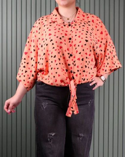 شومیز گره‌ای نخی 7101#