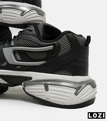 کفش کتانی مردانه مشکی خاکستری DIESEL S-SERENDIPITY SPORT مدل 5386