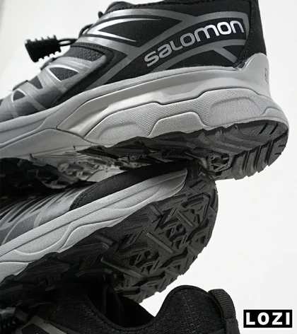 کفش کتانی بزرگ پا مشکی طوسی Salomon X ULTRA