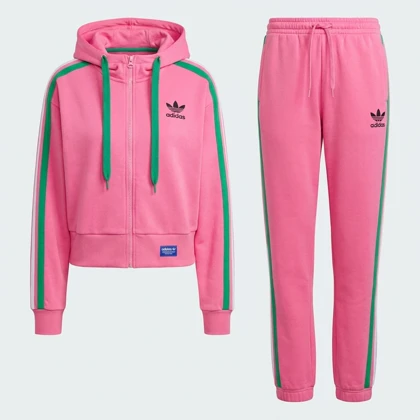 ست سوئی شرت شلوار زنانه ورزشی آدیداس کلاهدار adidas