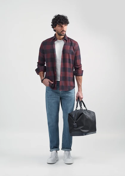 پیراهن چهارخانه 2520109