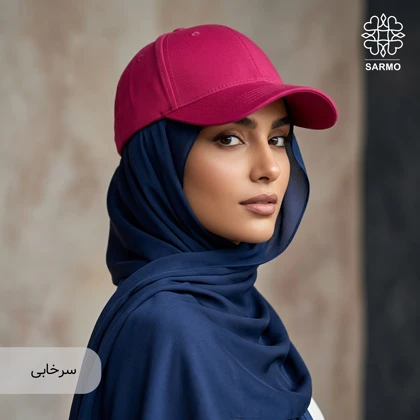 کلاه کپ زنانه کتان ساده