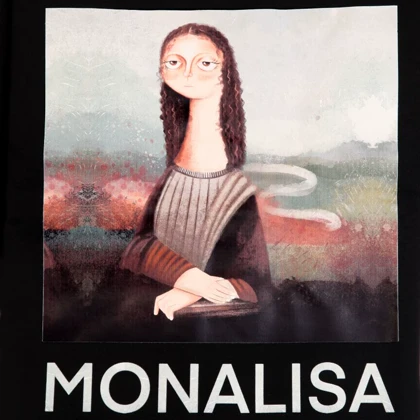 تیشرت زنانه دندی طرح Monalisa