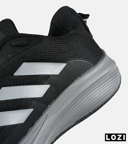 کفش کتانی مردانه و زنانه مشکی طوسی ADIDAS BONCE مدل 7470