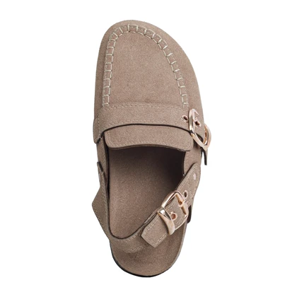 صندل زنانه جلو بسته استرادیواریوس_کرم کد 3649