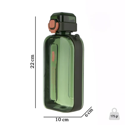 قمقمه ورزشی کتابی بنددار دوشی power 750cc