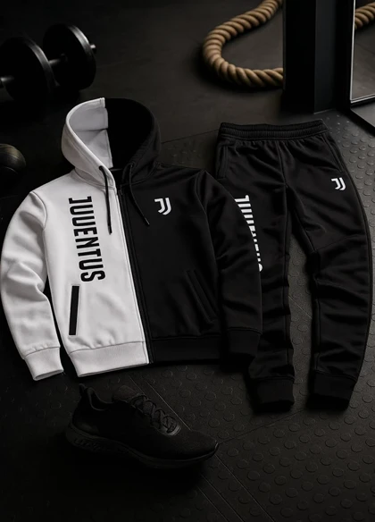 ست سویشرت شلوار یوونتوس مردانه مدل TOPAN ویژه