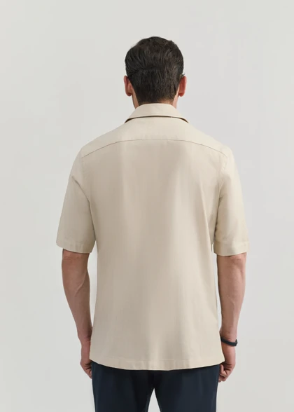 پیراهن آستین کوتاه لینن 2510131