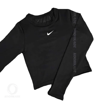 کراپ آستین بلند NIKE پشت توری