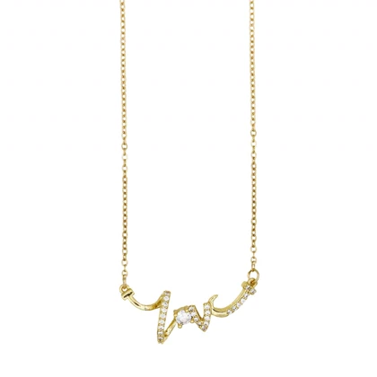 گردنبند زنانه مدل نگینی