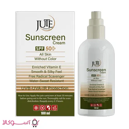 کرم ضد آفتاب ژوت پمپی مناسب پوست چرب مدل without color حجم 100 میل