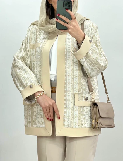 مانتو کتی مجلسی ژاکارد طلوع