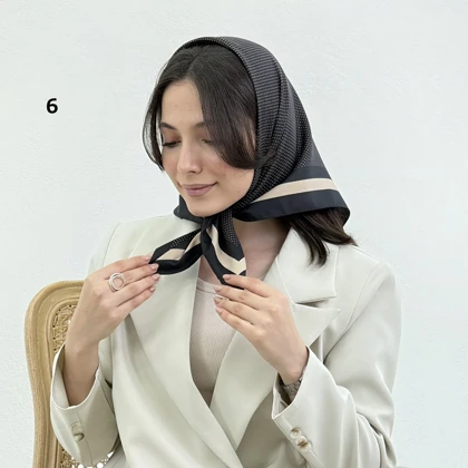 مینی اسکارف زنانه دیور طرح خال‌خالی | آی بولک