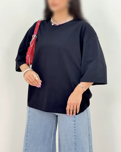 تیشرت باکسی ملیکا(37)کد:5460