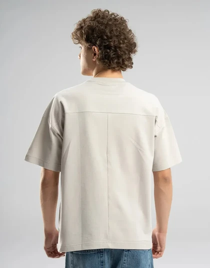 اورسایز آستین کوتاه پیش چاپدار