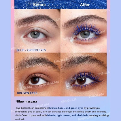 ریمل دوسر رنگی شیگلم SHEGLAM مدل All In One ضد آب