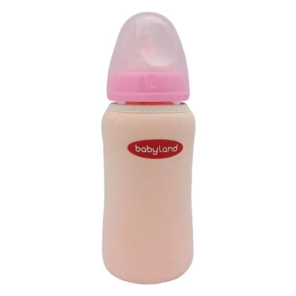 شیشه شیر پیرکس بی بی لند 240 میلی لیتر صورتی