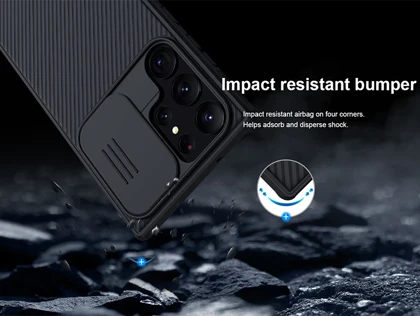 قاب محافظ سامسونگ گلکسی اس 23 اولترا نیلکین Nillkin Samsung Galaxy S23 Ultra CamShield pro Case