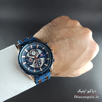 ساعت مچی مردانه اورجینال موتور ژاپن برند مینی فوکوس سه موتور مدل Mf0273G.02 بند رابر