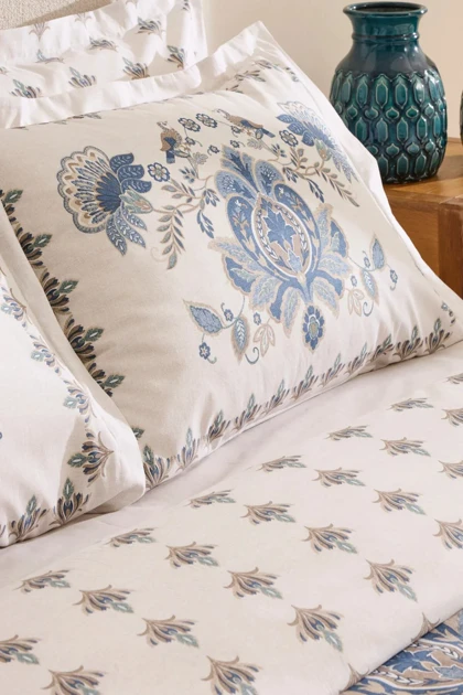 سرویس روتختی دو نفره Karaca Home مدل Silvara پنبه - آبی