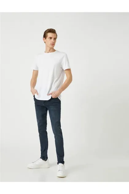 شلوار جین نخی مردانه 3sam40039nd Fa6 Stone Indigo 3SAM40039ND01.04.01.01
