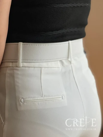 شلوار پاکتی کرپ باربی قد 92