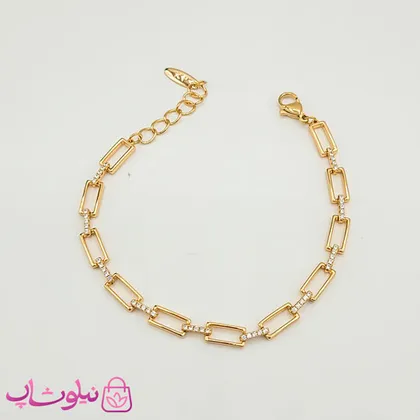 دستبند دخترانه ژوپینگ ظریف نگین‌دار