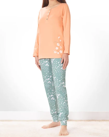 تیشرت آستین بلند و شلوار بلند بهاران زنانه