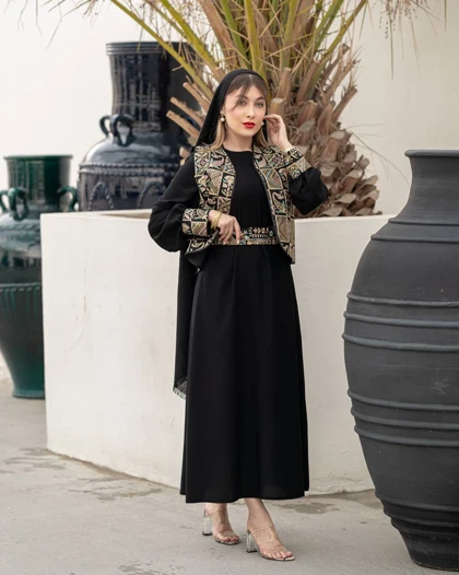سه تیکه مزونی مجلسی (وست پیراهن کمربند)