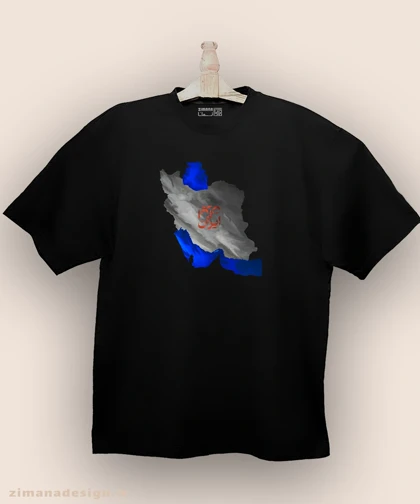 تیشرت لش مردانه و زنانه اصیل ایرانی طرح نقشه ایران