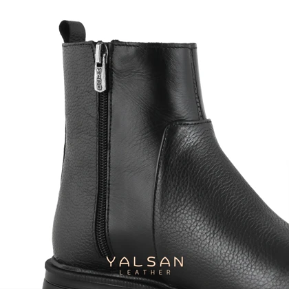 نیم بوت زنانه چرم یلسان مدل لونا کد 688-GN