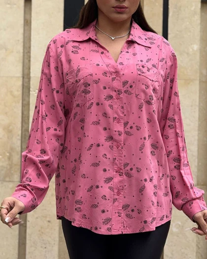 شومیز نخ خارجی برگ 6904