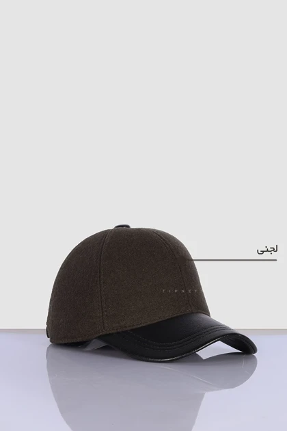 کلاه کپ نمدی و لبه چرم 0001