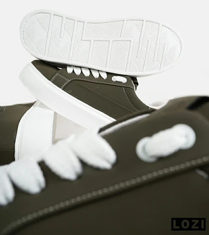 کفش اسنیکرزمردانه زیتونی PULL & BEAR مدل 7131