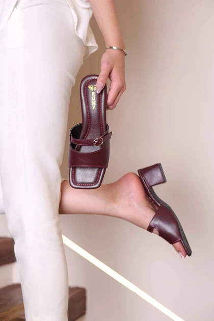 کفش صندل پاشنه‌دار زنانه کد 734