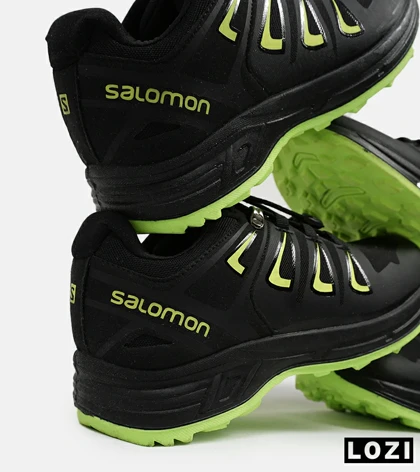 کفش کتانی کوهنوردی مشکی سبز مردانه و زنانه 4 Salomon Xultra