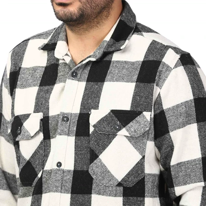 پیراهن آستین بلند پشمی ضخیم مردانه برند مد مدل 1410381