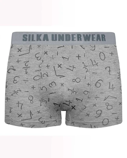 شورت مردانه نیم پا چاپی کش از رو طرح اعداد