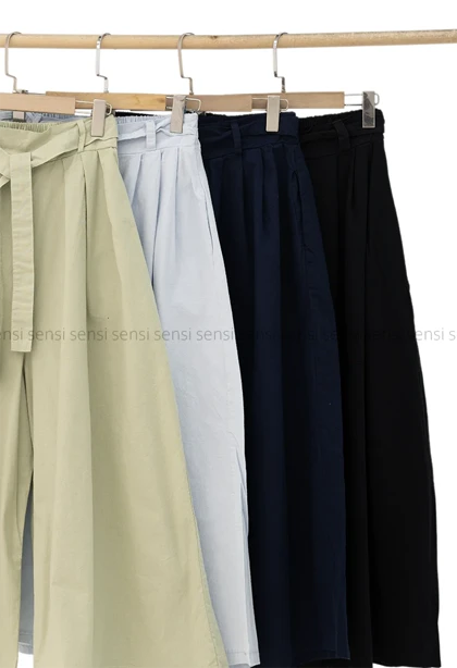 دامن شلواری لینن کد1005627